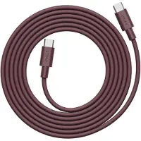 Avolt Cable 1 Premium Câble de Chargement Mulberry Red (Bauhaus) | USB-C to USB-C