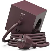 Avolt Square 1 USB-C Extenseur de Puissance Mulberry Red (Bauhaus) | 1,8 m