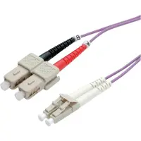 Roline LWL-Kabel 50/125µm OM4, LC/SC, violet, 2 m