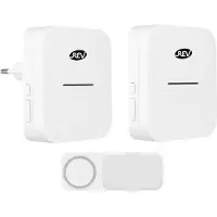 REV Orchestra Rc Wireless Doorbell 2 Units Blanc