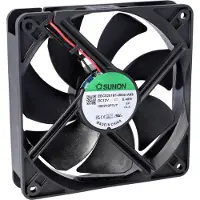 SUNON EEC0252B3-000U-A99 Ventilateur axial 24 V/DC 127.39 m³/h (L x l x H) 25 x 120 x (120 mm, 1x), Ventilateur PC, Noir