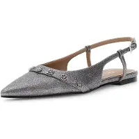 GUESS Escarpins à bride arrière 'DORLEE3' gris argenté