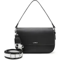 L.credi sac à épaule sac à épaule bandoulière Ruby Flapbag Black noir