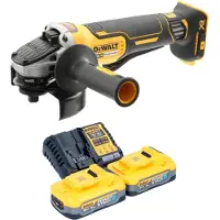 DeWalt DCG 406 H2 Meuleuse d'angle sans fil 18 V 125 mm Brushless + 2x batterie Powerstack 5,0 Ah + chargeur