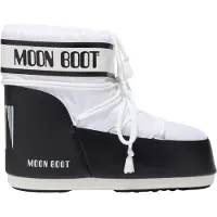 Moon Boot pour femme. 80D1409340 Icon Low Nylon Boots blanc (42/44), Plat, Aucun, Casuel, Neige
