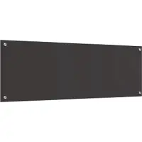 vidaXL Dos de cuisine gris foncé 120 x 40 cm Verre trempé