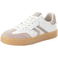 Tamaris Baskets basses beige foncé / blanc