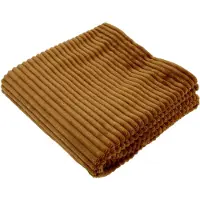 DOMIVA Couverture Domiva Caramel - Textile de Maison Confortable