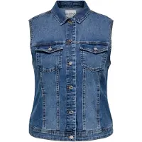 ONLY Carmakoma Gilet 'CARWespa' bleu denim