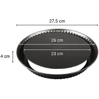 Dr. Oetker Moule pour tarte/quiche Tradition Ø 28 cm noir