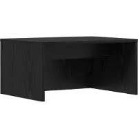 vidaXL Table murale, noire, imitation chêne, matériau composite, 60 x 45 x 30 cm