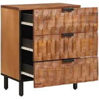 vidaXL Cabinet de chevet Marron