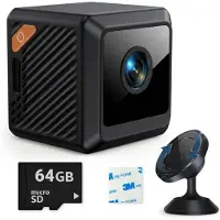 UPLY Caméra espion - Caméra cachée - Carte SD 64 Go - Mini caméra cachée - Caméra espion - Wi-Fi 1080p - Vision nocturne et détection de mouvement - Avec application - Sans fil - Petite caméra