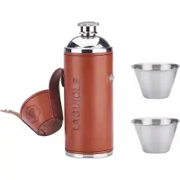 Laguiole Metallflasche mit 2 Bechern