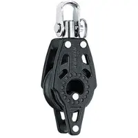Harken Carbon Single Swivel Pulley With Support 29 Mm Noir