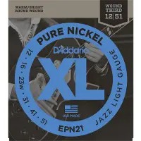 D'addario And Co EPN21 Pure Nickel Jazz Light 12-51