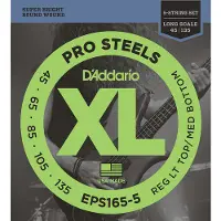 D'addario And Co EPS165-5 Prosteels Long Scale 5C 45-135