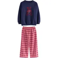 Next Pyjama bleu marine / canneberge