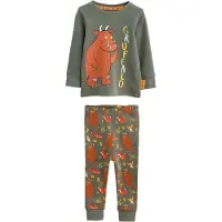 Next Pyjama marron châtaigne / jaune foncé / gris foncé