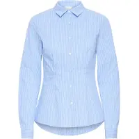 Ichi Chemisier 'IHDIMA' bleu / gris / gris clair