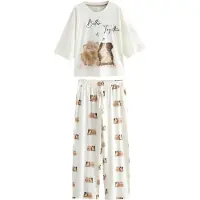 Next Pyjama beige / crème / marron