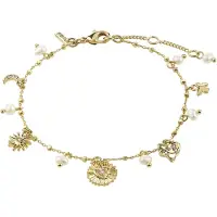 Pilgrim Bracelet 'Mylan' or / transparent / blanc perle
