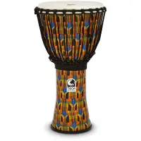 Toca Percussion Toca 12" Djembe Freestyle Rope Tuned Kente Cloth