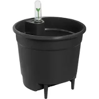 Elho Pot de Plante Elho Noir Circulaire Moderne - Ø 21 cm