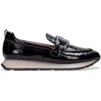 Hispanitas pour femme. HI254386 Mocassins en cuir Kansas Rock noir (40), Plat, 1 à 3 cm, Aucun, Casuel