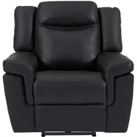 Vente-Unique.nl Fauteuil Relax Électrique En Cuir Kenneth - Noir