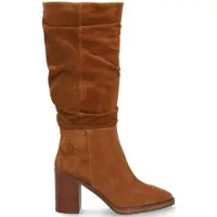 Alpe pour femme. 521911 Bottes en cuir marron de l'Indiana (41), 3 à 5 cm, Fermeture éclair, Casuel