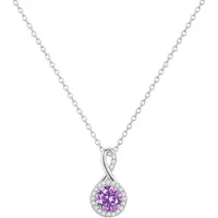 Rafaela Donata Chaîne violet / argent / transparent