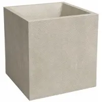 Artevasi Pot de fleur ARTEVASI Sydney 30 cm 21 L Crème carré texture mate