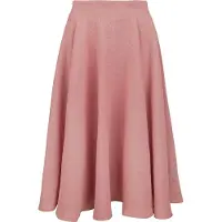 Banned Retro Jupe mi-longue Rockabilly de - Cary Texture Skirt - XS - XL - pour Femme - rose clair - Taille XL