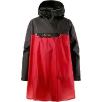 Vaude Valero Waterproof Poncho Rouge S Homme
