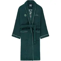 Pockies Peignoir long vert foncé / blanc