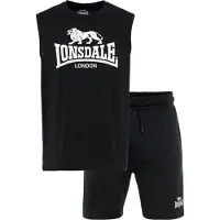 Lonsdale Survêtement 'Allanton' noir / blanc