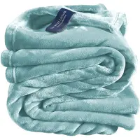 De Witte Lietaer Plaid De Witte Lietaer Cosy Bleu Minéral-150 x 200 cm