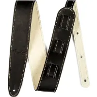 Fender - Ball Glove Leather Strap, Black - Sangle guitare