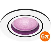 Philips Hue Centura inbouwspot White and Color - rond - Wit - 6-pack (GU10)