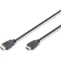Digitus HDMI High Speed with Ethernet - Câble HDMI avec Ethernet - HDMI mâle pour HDMI mâle - 3 m - double blindage - noir