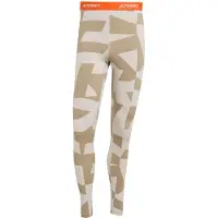 Adidas Pantalon de sport 'Multi Synthetic Base Layer' beige / écru / orange foncé
