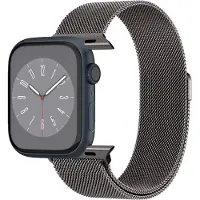 Spigen Metal Fit (Acier), Sangles de montre, Gris, Noir
