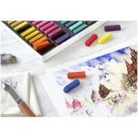 Faber-Castell Lot de 72 mini pastels tendres