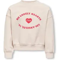 ONLY GIRLS Sweat-shirt 'KOGBetina' beige / rouge