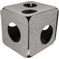 D & D Cube de jeu I Love Happy Cats "Nala" gris
