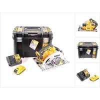 DeWalt Scie circulaire sans fil DCS 572 D1 18 V 184 x 16 mm + 1 batterie 2,0 Ah + chargeur + T-STAK