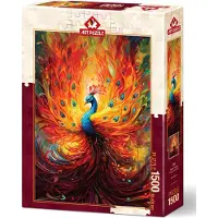 Art puzzle Puzzle Paon Multicolore - 1500 pièces