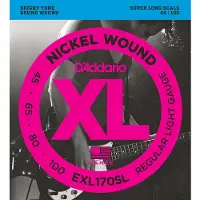D'Addario EXL170sl Nickel Wound Super Long Scale Light 45-100