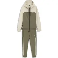 BOSS pour homme. 50565904 Sweat à capuche colorblock beige, vert (M), Casuel, Coton